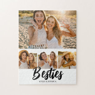 Besties Photo Collage Personalised Jigsaw Puzzle