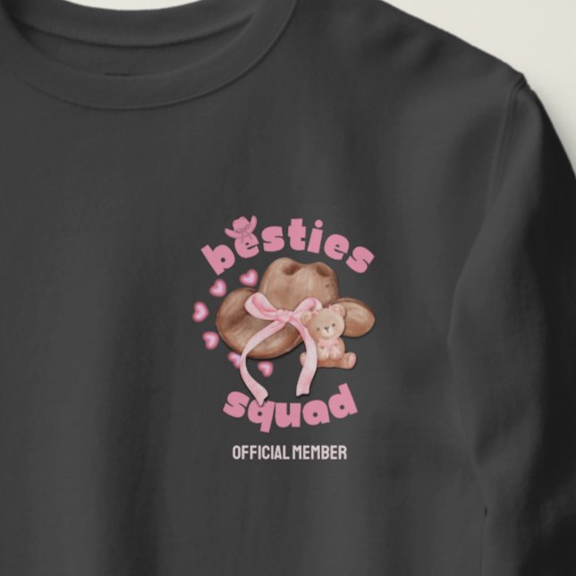 BESTIES SQUAD Western Cowgirl Coquette Pocket Sweatshirt (Creator Uploaded)