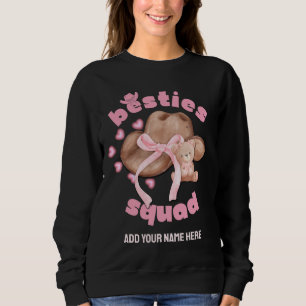 BESTIES SQUAD Western Cowgirl Coquette  Sweatshirt