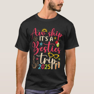 Besties Trip 2025 Matching Friends Cruise Summer V T-Shirt