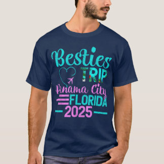 Besties Trip 2025 Summer Vacation Florida Panama C T-Shirt