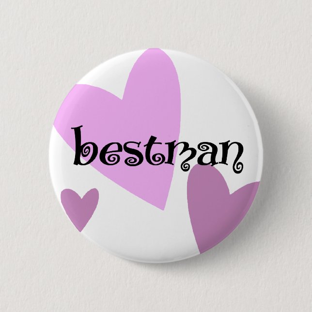 Bestman 6 Cm Round Badge (Front)