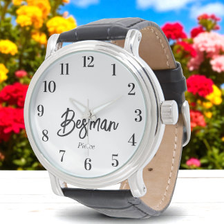 Bestman Black White Wedding  Watch