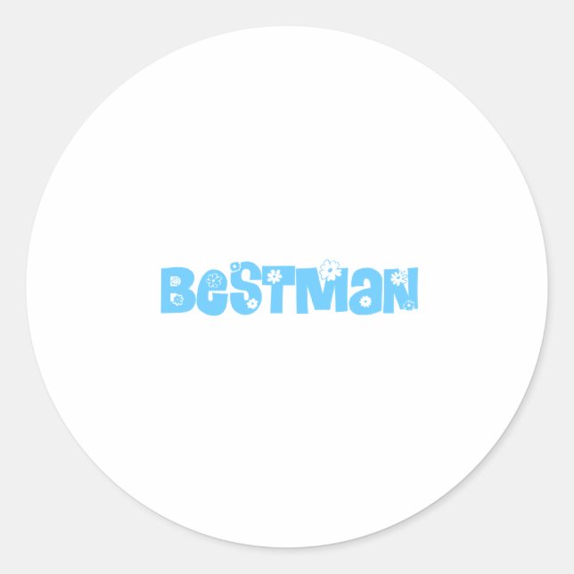 Bestman Classic Round Sticker (Front)