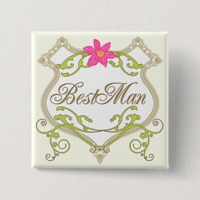 BestMan Wedding Badges (Front)