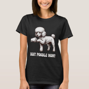 bests Poodle Mum with Poodle Fist Bump T-Shirt