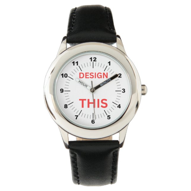 BESTSELLER! Kid's Leather Strap Watch - ⌚ (Front)