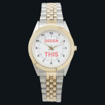 BESTSELLER! Women's Watch - ⌚Two-Tone<br><div class="desc">Chic and versatile,  this personalised two-tone women’s watch blends silver and gold tones for timeless elegance. Customise it with names,  initials,  or your own message to create a watch that's uniquely yours or the perfect gift.</div>