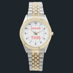 BESTSELLER! Women's Watch - ⌚Two-Tone<br><div class="desc">Chic and versatile,  this personalised two-tone women’s watch blends silver and gold tones for timeless elegance. Customise it with names,  initials,  or your own message to create a watch that's uniquely yours or the perfect gift.</div>