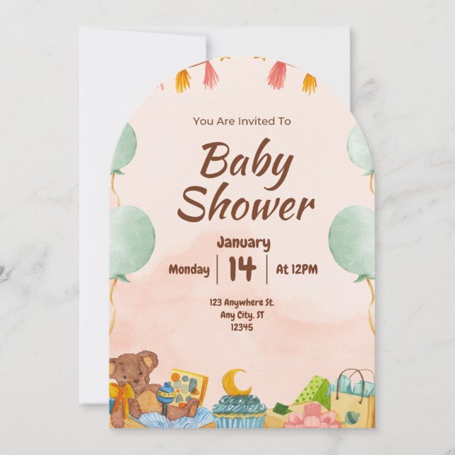BESTSLELLER! Baby Shower Invitation (Front)