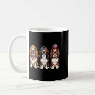 Bet Hound 4th Of July Aamerican Flag Dog Patriotic Coffee Mug