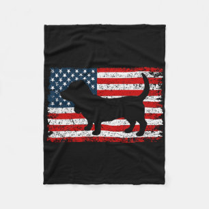 Bet Hound 4th Of July Dog Lover Patriotic American Fleece Blanket