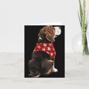 Bet Hound Christmas Lights Dog Lover Xmas Pajam T Card
