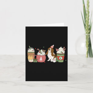 Bet Hound Coffee Latte Winter Christmas Dog Mum Ho Card