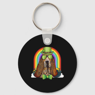 Bet Hound Dog Leprechaun Funny St Patricks Day Key Ring