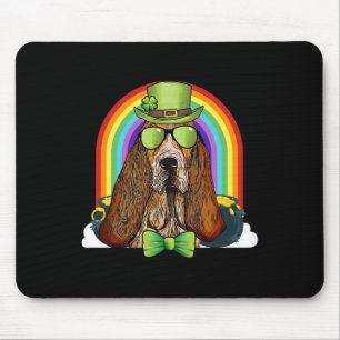 Bet Hound Dog Leprechaun Funny St Patricks Day Mouse Pad