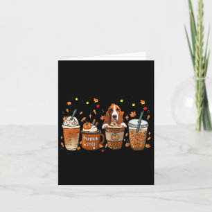 Bet Hound Fall Coffee Pumpkin Spice Latte Iced Aut Card