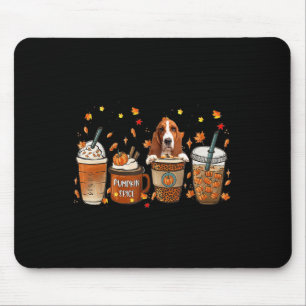Bet Hound Fall Coffee Pumpkin Spice Latte Iced Aut Mouse Pad