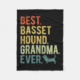 Bet Hound Grandma Ever Dog Lovers Mother's Day Fleece Blanket