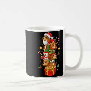 Bet Hound Santa Elf Snowman Christmas Womens Mens  Coffee Mug