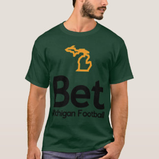 Bet Michigan Logo Legal Sports Betting Michigan T-Shirt