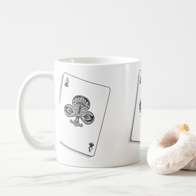 Bet on coffee and luck coffee mug (With Donut)
