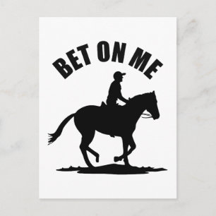 Bet On Me - Horse Racing Postcard