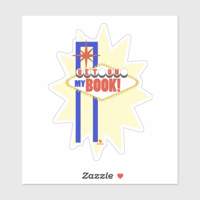 Bet On My Book Vegas Author Fun Logo (Sheet)