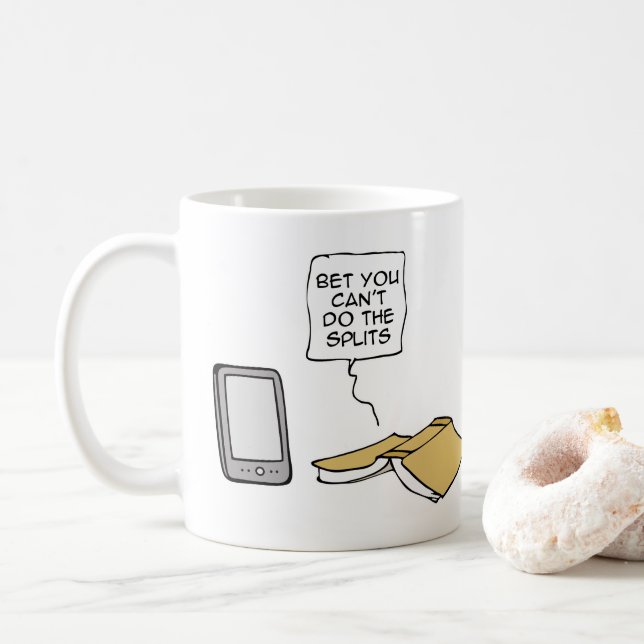 Bet you can't do the splits coffee mug (With Donut)