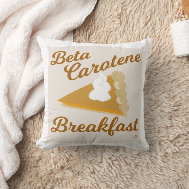 Beta Carotene Thanksgiving Breakfast Humour Slogan Cushion (Blanket)