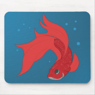 Beta Fish Mouse Pad