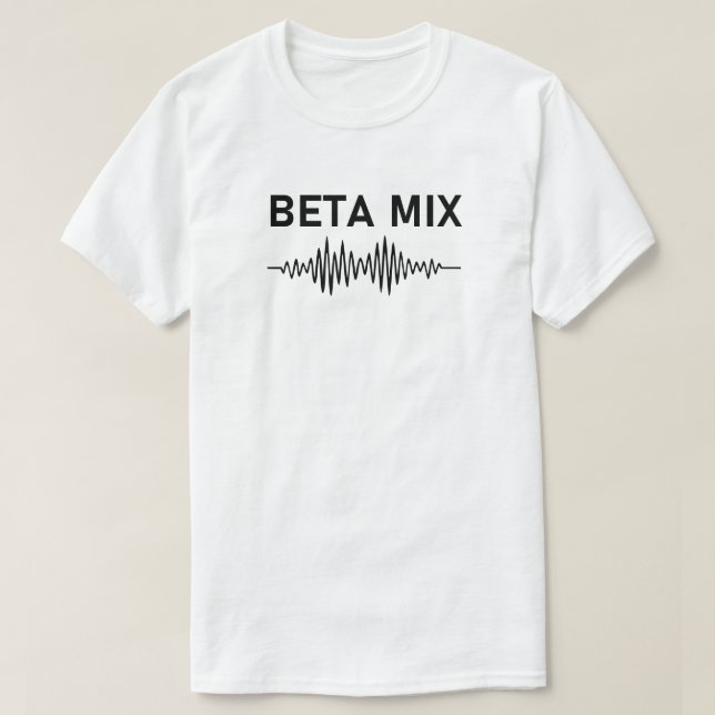 Beta Mix - Audio Waveform T-Shirt (Design Front)