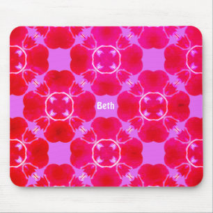 BETH ~ Retro Fractal Pattern ~ Personalised ~ Mouse Pad