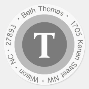 Beth Thomas Round Address Labels