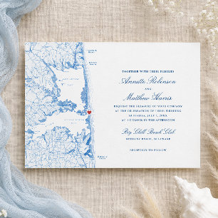 Bethany Beach Big Chill Beach Club Wedding Invitation