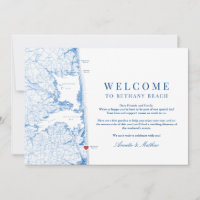 Bethany Beach Blue Wedding Welcome Itinerary
