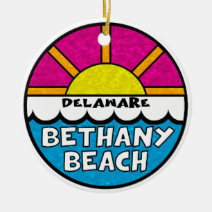 Bethany Beach Delaware Ceramic Ornament