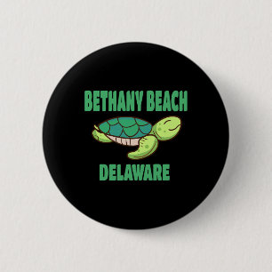 Bethany Beach Delaware Sea Turtle Themed 6 Cm Round Badge