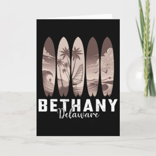 Bethany Beach Delaware Surfboard Men Women Surfing Card