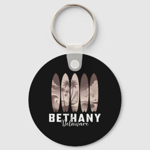 Bethany Beach Delaware Surfboard Men Women Surfing Key Ring