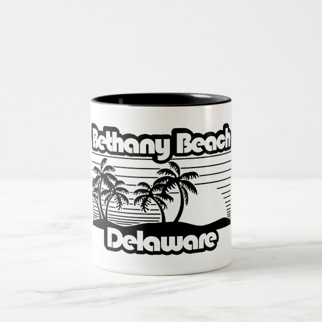Bethany Beach Delaware Two-Tone Coffee Mug (Center)