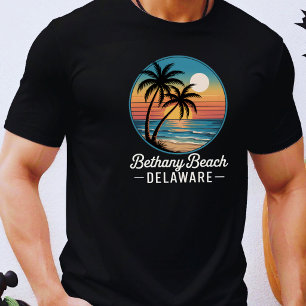 Bethany Beach Delaware Vacation 90s Beach Souvenir T-Shirt