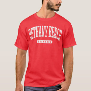 Bethany Beach Delaware Vacation College Style DE U T-Shirt