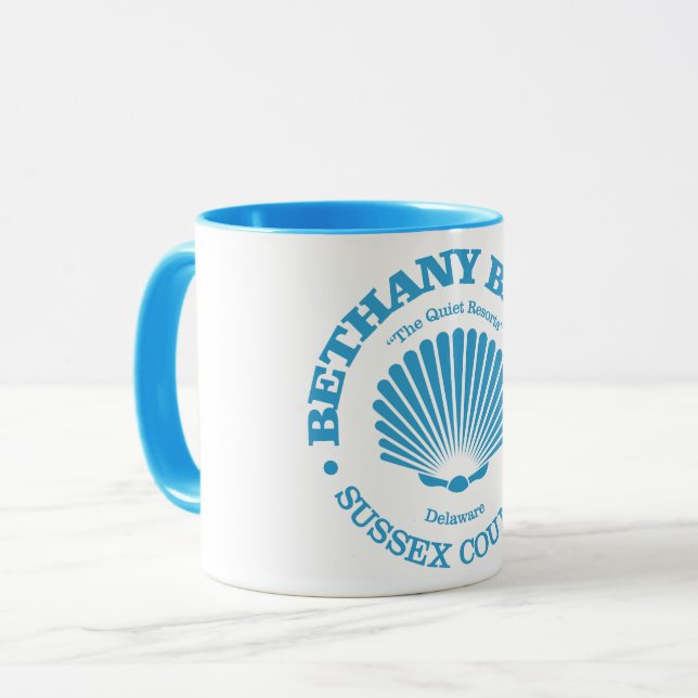 Bethany Beach (seashell) Mug (Front Left)