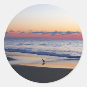 Bethany Beach Sunrise I Classic Round Sticker