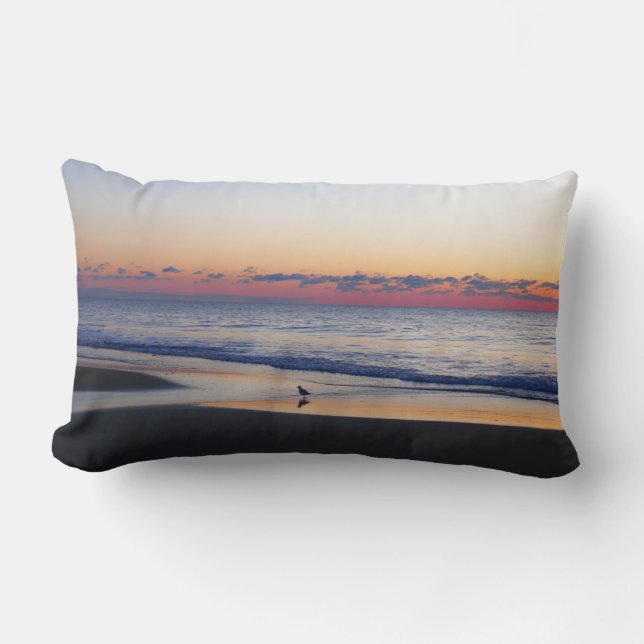 Bethany Beach Sunrise I Lumbar Cushion (Front)