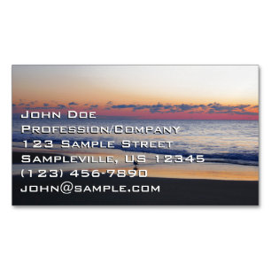 Bethany Beach Sunrise I Magnetic Business Card