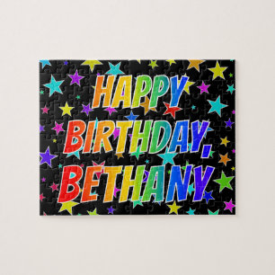 "BETHANY" First Name, Fun "HAPPY BIRTHDAY" Jigsaw Puzzle