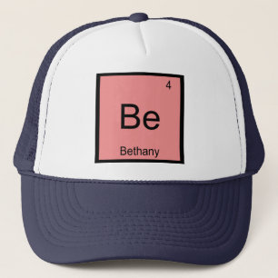 Bethany Name Chemistry Element Periodic Table Trucker Hat