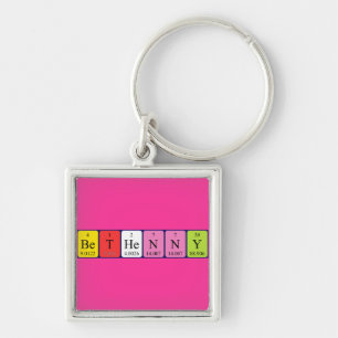 Bethenny periodic table name keyring